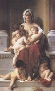 Adolphe William Bouguereau Charity (mk26) Norge oil painting reproduction